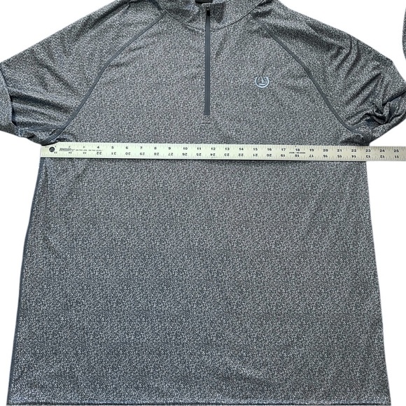 DUNNING GOLF 1/4 Zip Long Sleeve Pullover Heather Blue Stretch DN801613EB sz XL - Picture 5 of 12